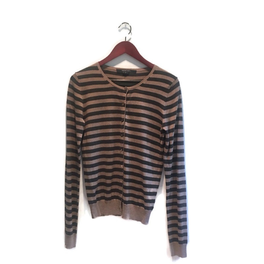 NWOT Rachel Mara Striped Cardigan size Medium